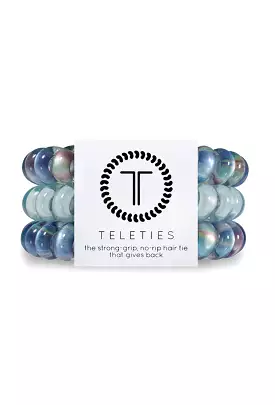 TELETIES Large Hair Ties - Skyway