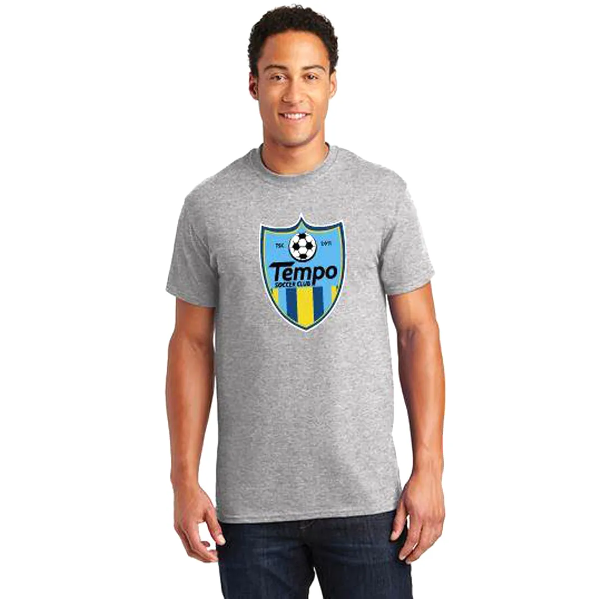 Tempo Soccer Club | Sport Grey SS Tee - Badge - Youth & Adult