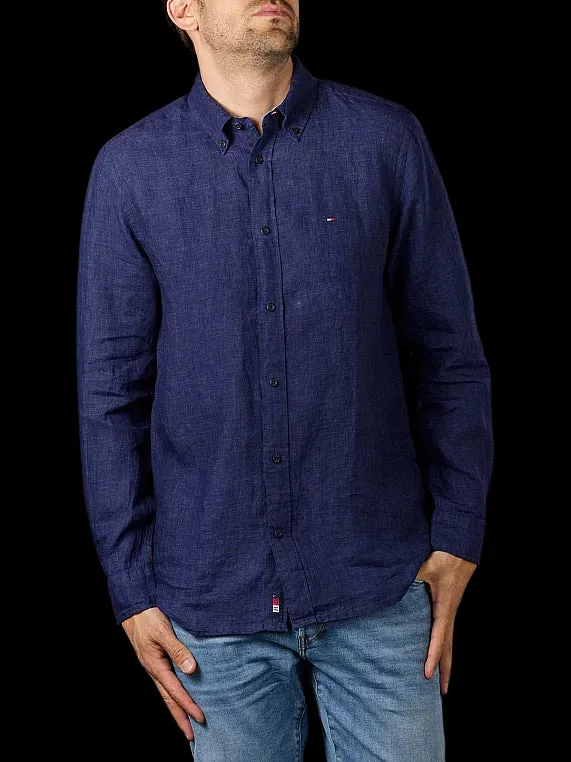 Tommy Hilfiger-Camicia Pigmet Dyed Regular Fit MW0MW17646