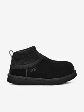 UGG Kids Classic Ultra Stretch Cuff Boots in Black