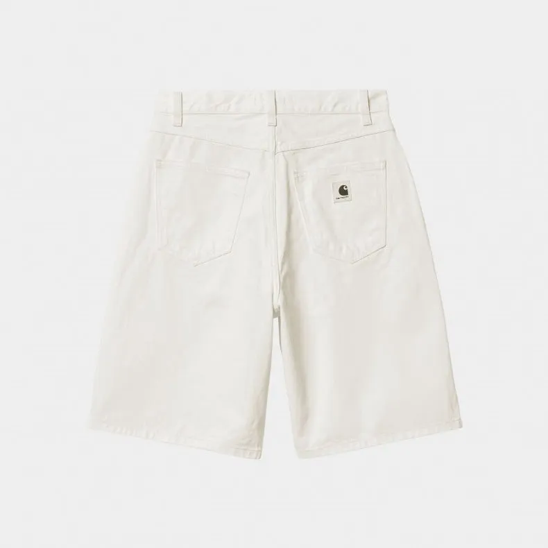 Women's Carhartt WIP Brandon Short (White Rinsed)