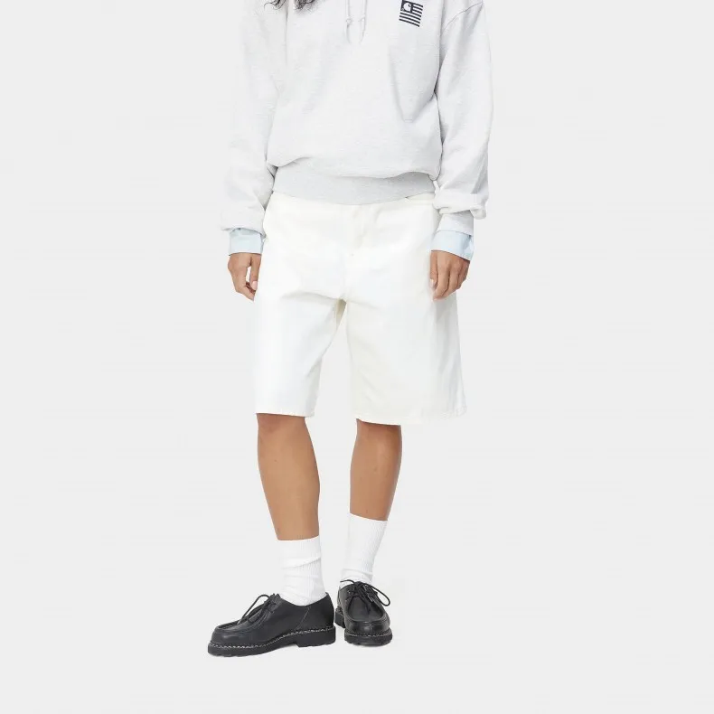 Women's Carhartt WIP Brandon Short (White Rinsed)