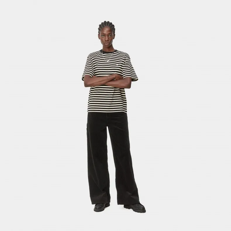 Women's Carhartt WIP Jens Corduroy Pant (Black Rinsed)