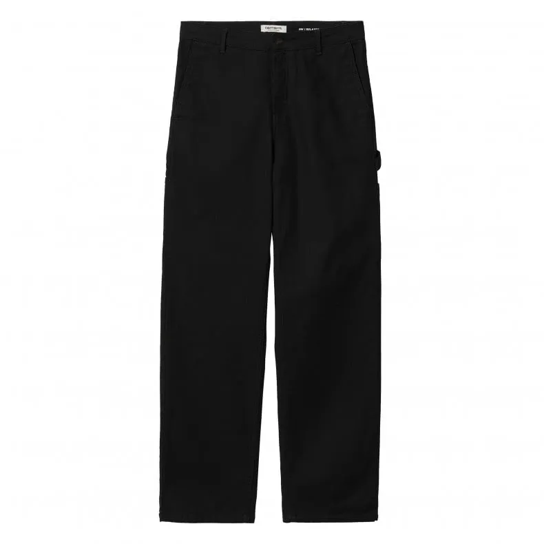 Women's Carhartt WIP Pierce Straight Pant (Black Rinsed)