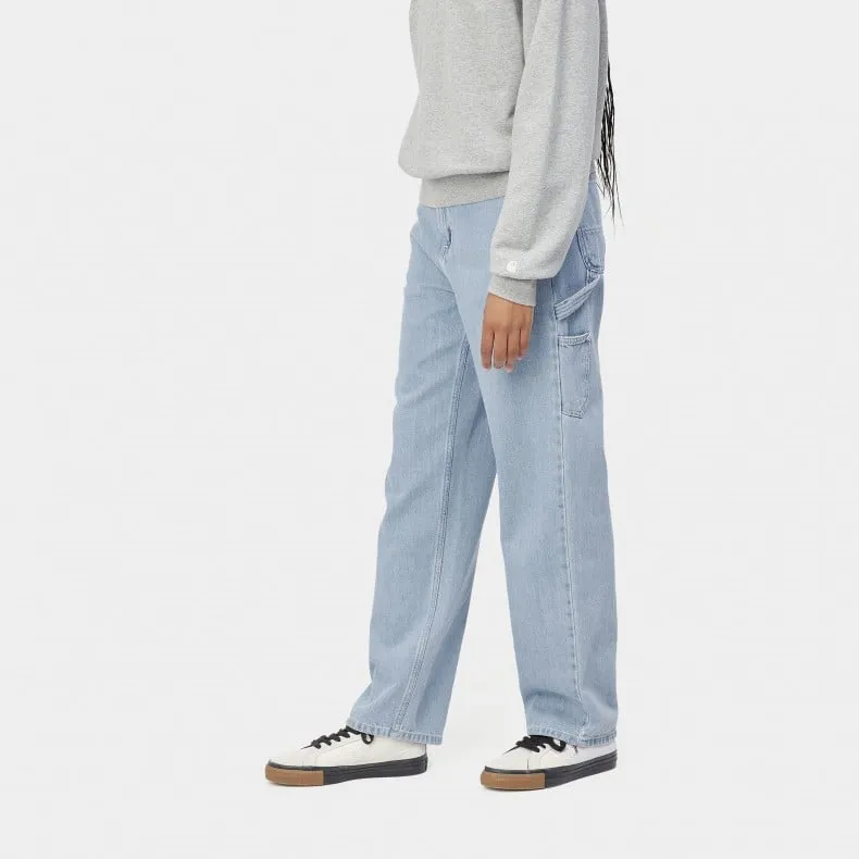 Women's Carhartt WIP Pierce Straight Pant (Blue Stone Bleached)