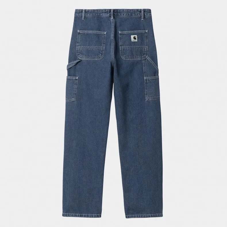 Women's Carhartt WIP Pierce Straight Pant (Blue Stone Washed)