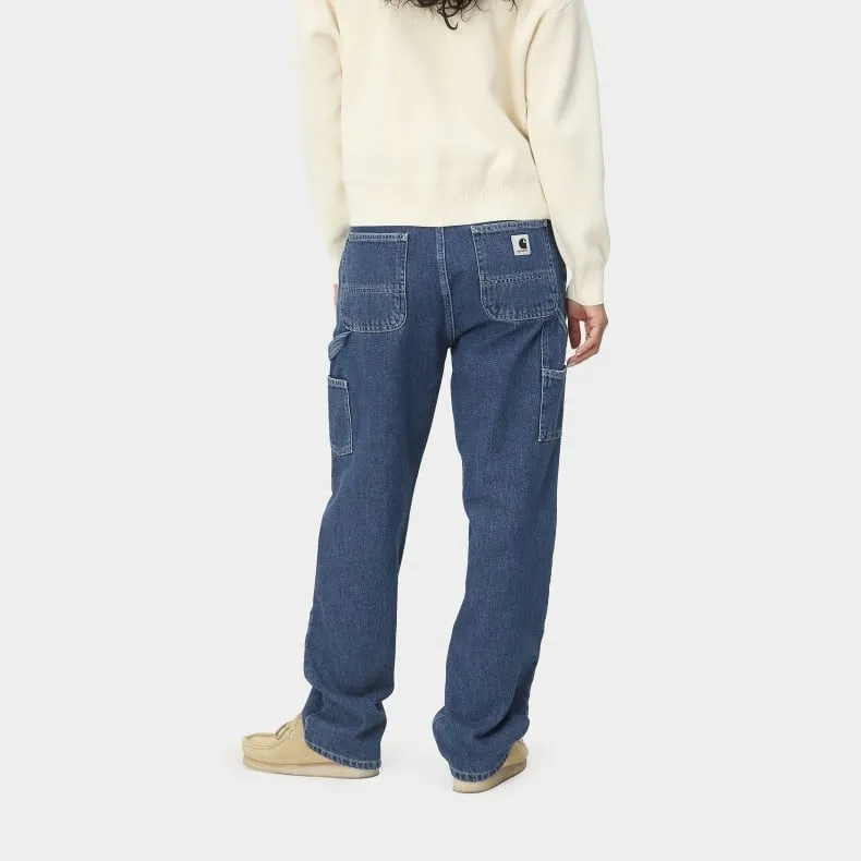 Women's Carhartt WIP Pierce Straight Pant (Blue Stone Washed)