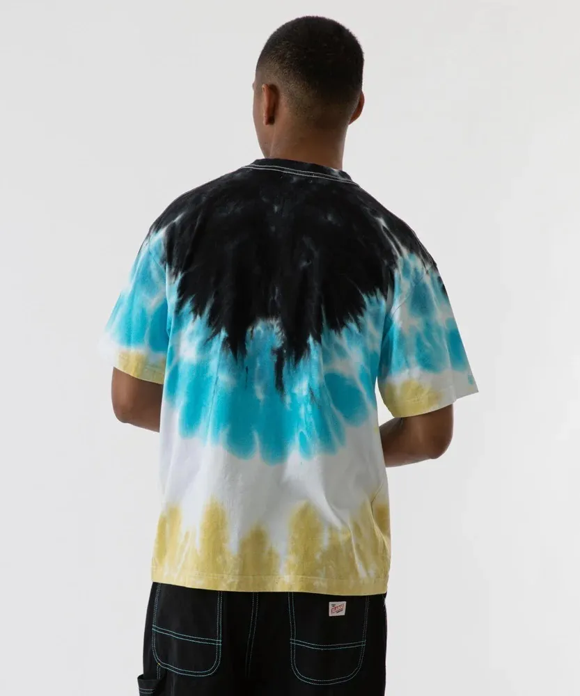 X-Large  |Crew Neck Unisex Street Style Tie-dye Plain Cotton