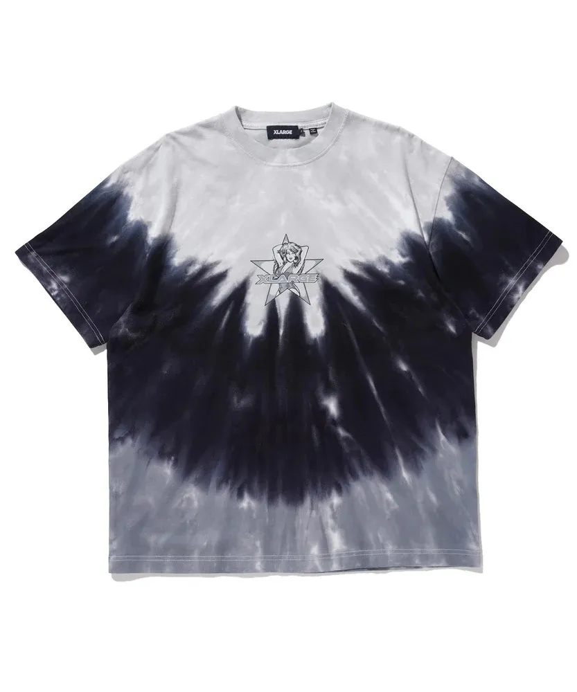 X-Large  |Crew Neck Unisex Street Style Tie-dye Plain Cotton