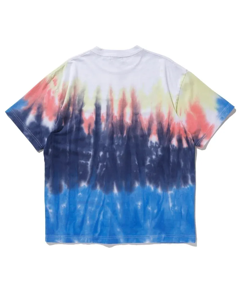 X-Large  |Crew Neck Unisex Street Style Tie-dye Plain Cotton