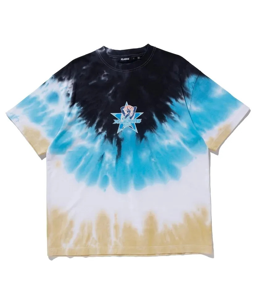 X-Large  |Crew Neck Unisex Street Style Tie-dye Plain Cotton