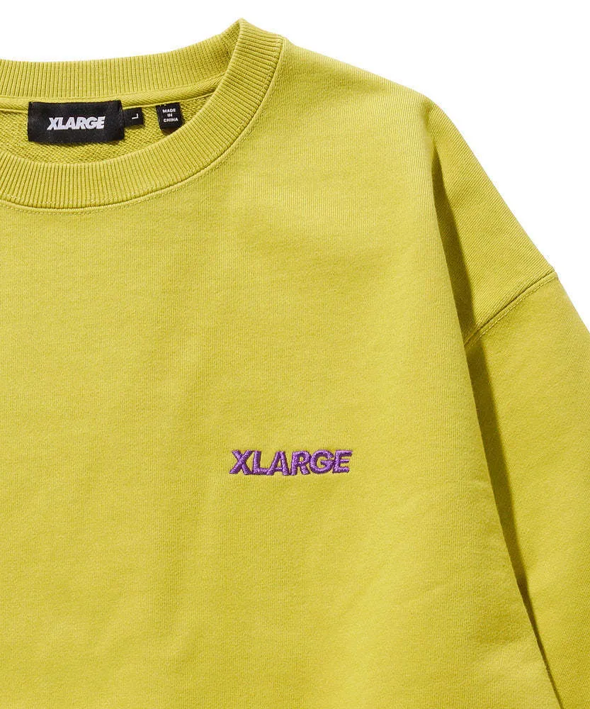 X-Large  |Street Style Long Sleeves Plain Cotton Logo Sweatshirts