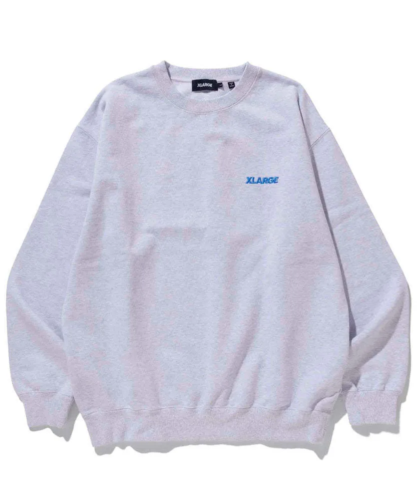 X-Large  |Street Style Long Sleeves Plain Cotton Logo Sweatshirts