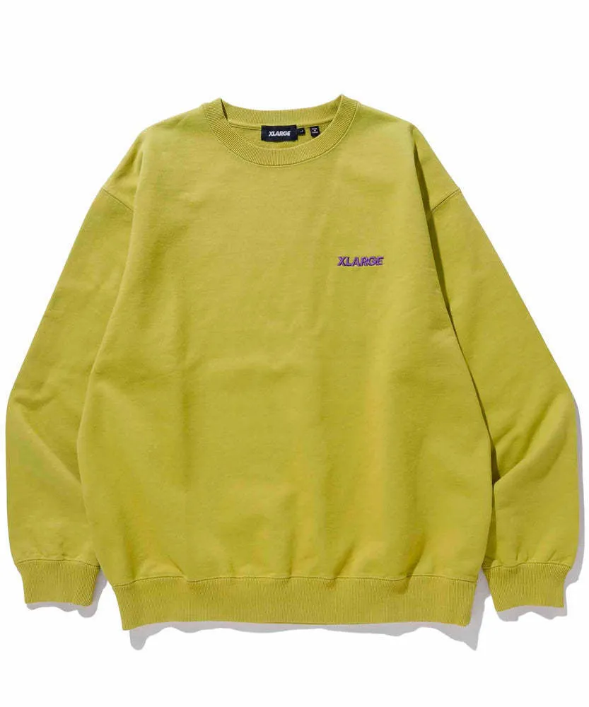 X-Large  |Street Style Long Sleeves Plain Cotton Logo Sweatshirts