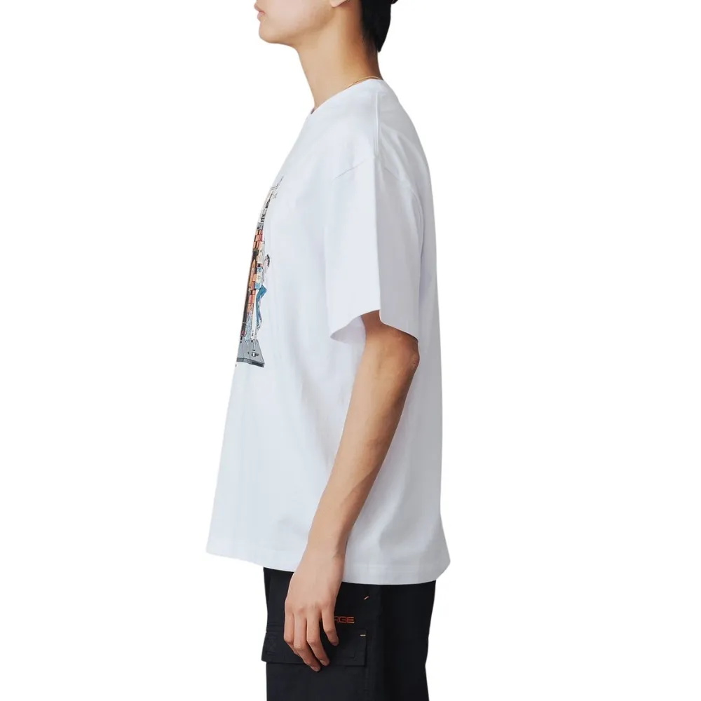 X-Large  |Unisex Street Style U-Neck Plain Cotton Short Sleeves