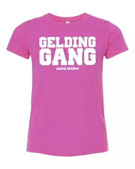 *YOUTH* GELDING GANG - HEATHER MAGENTA TEE