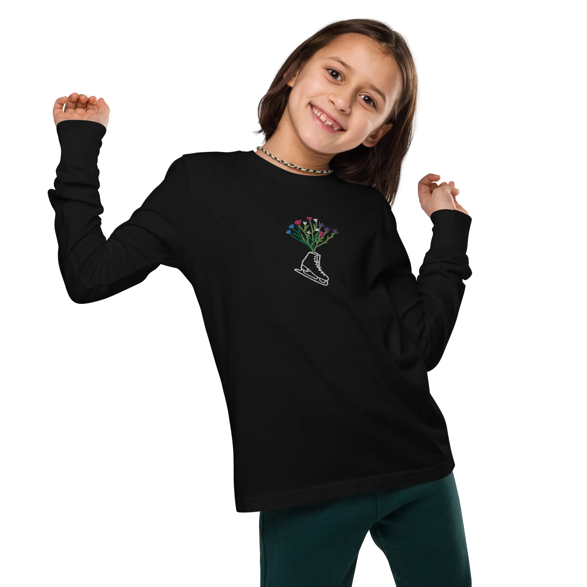 Youth long sleeve Blooming Tee