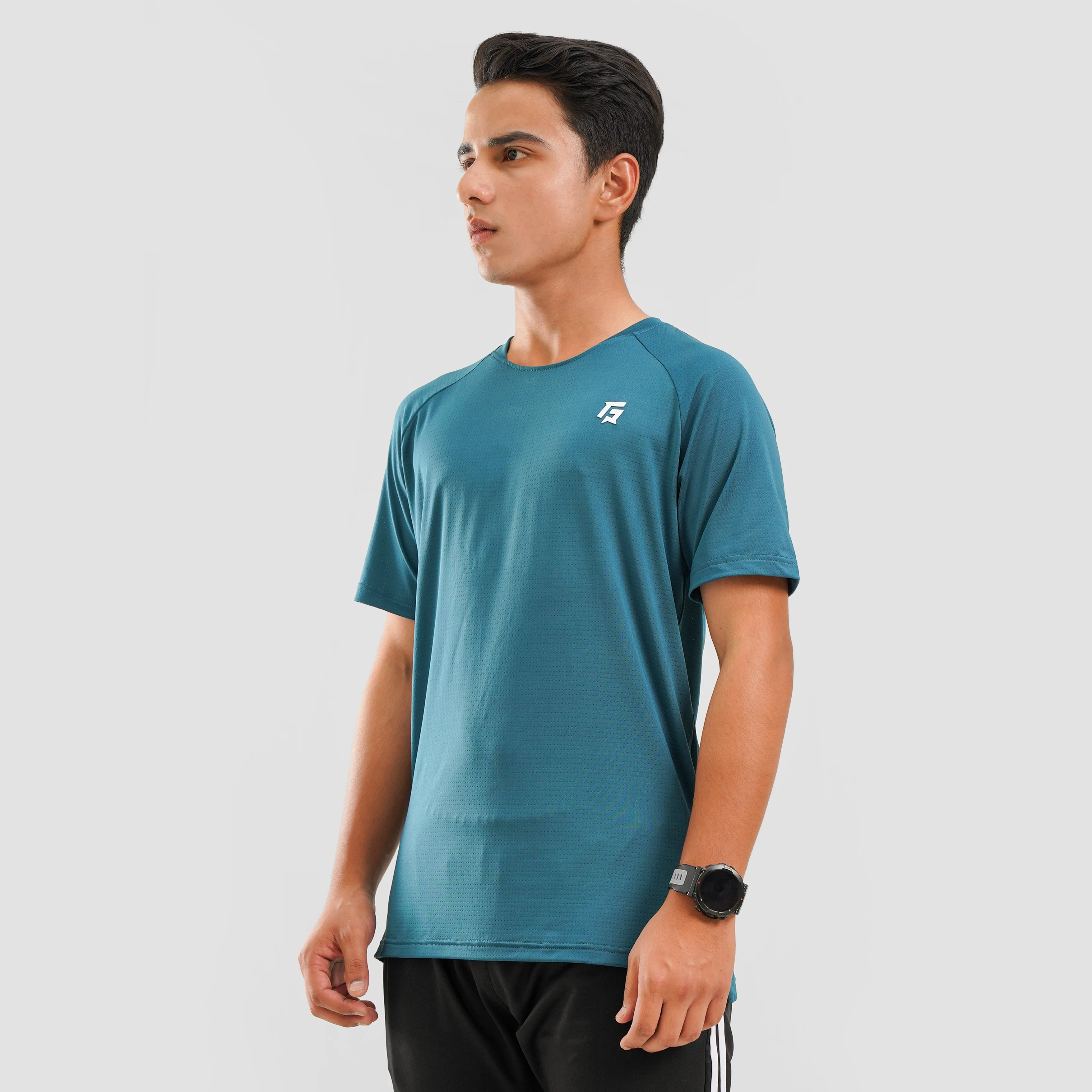 Youth Mesh Motion Tee (Teal)