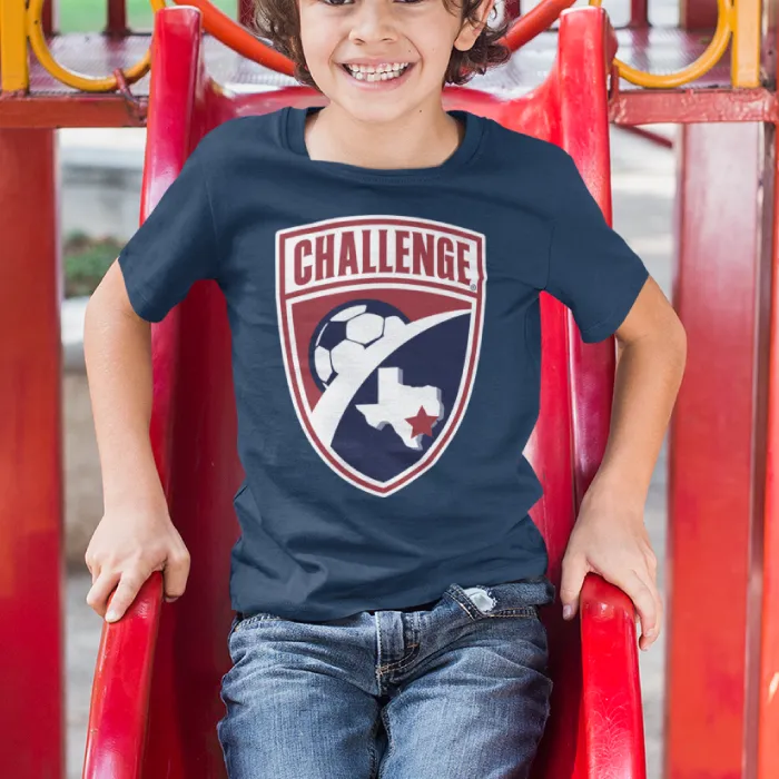 Youth Navy Challenge Shield Tee