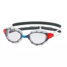 Zoggs Predator Swimming Goggle | Clear Lens/Clear Grey - Regular Fit